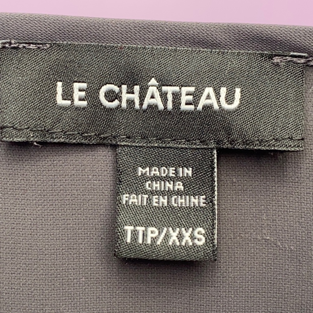 Le Chateau Sleeveless Blouse XXS Dark Grey - Picture 4 of 4